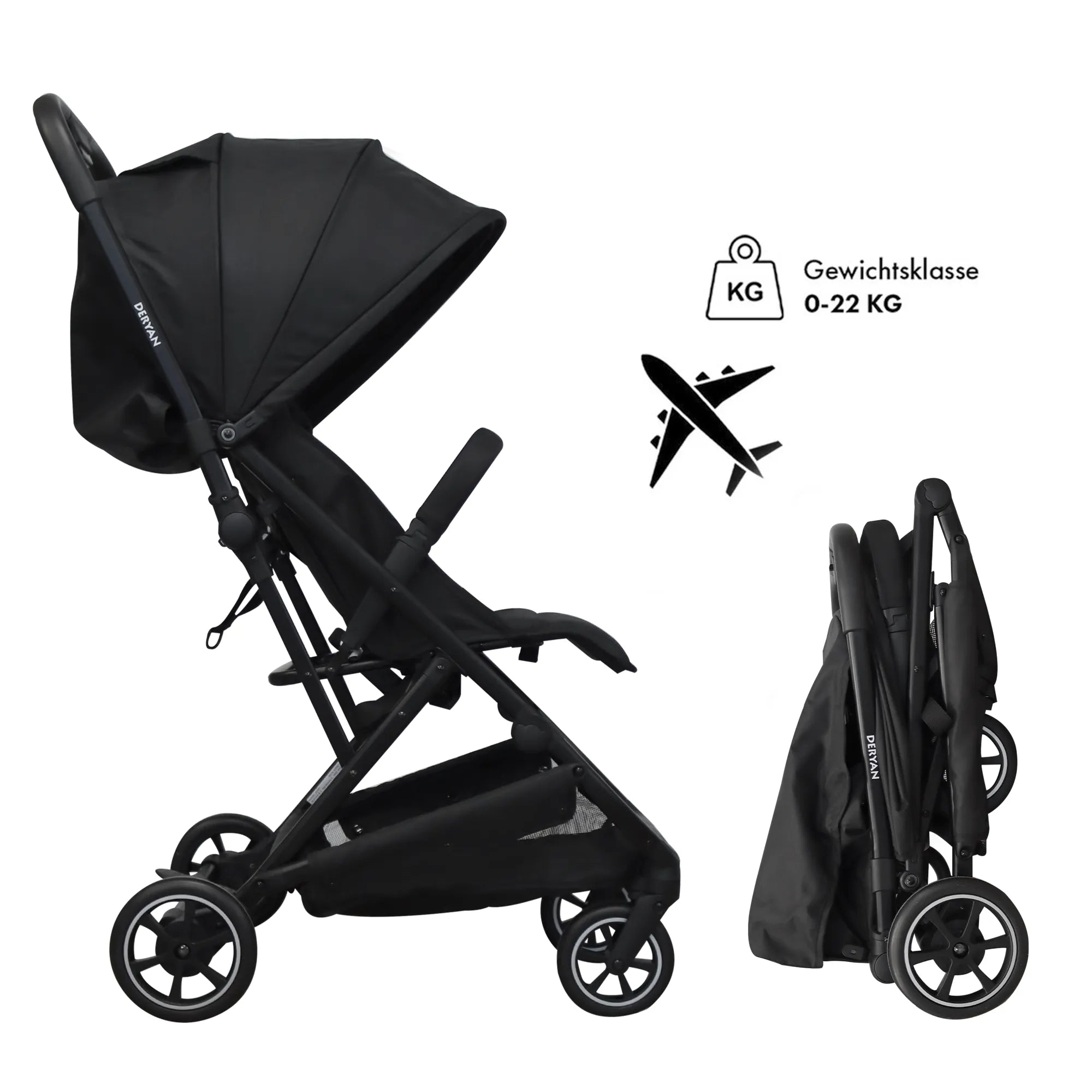 Easy Luxury Lightweight Buggy - สีดำ